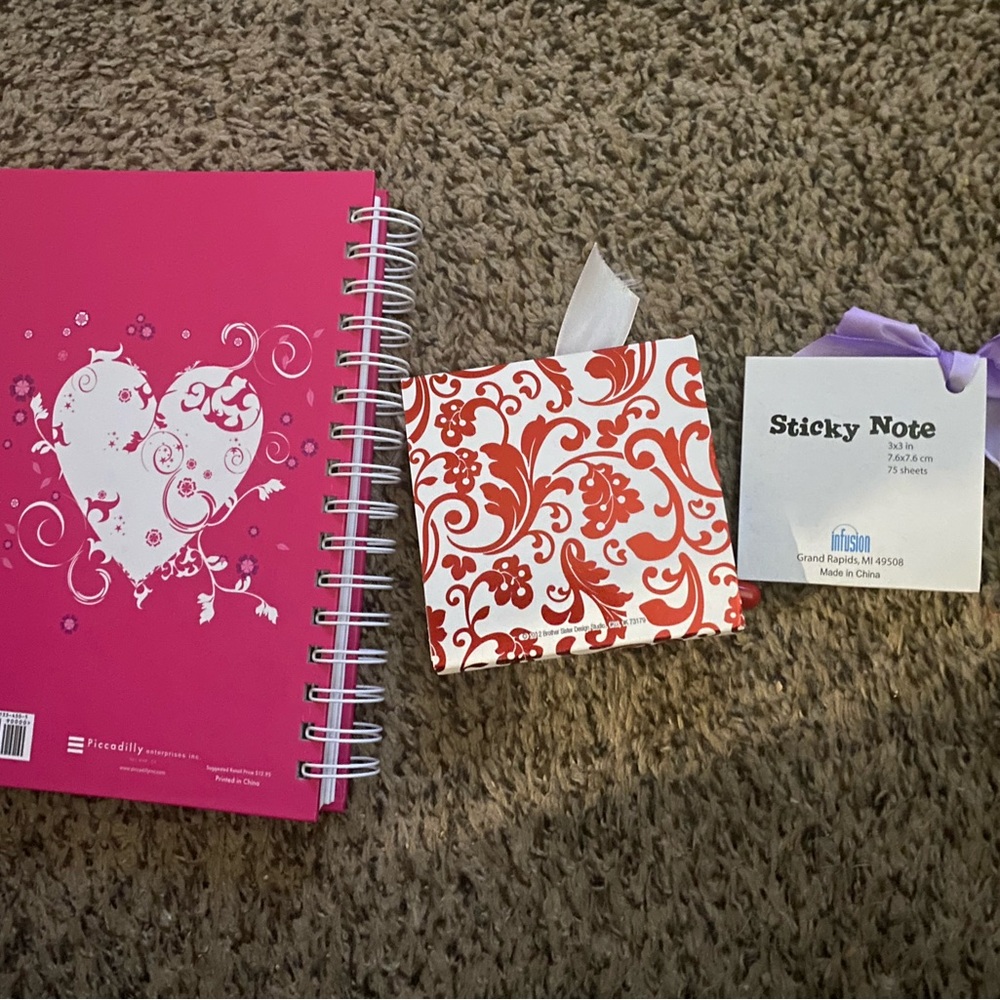 NEW-Journal/Notebook, Smaller Notepad, Sticky Notes - Picture 3 of 12